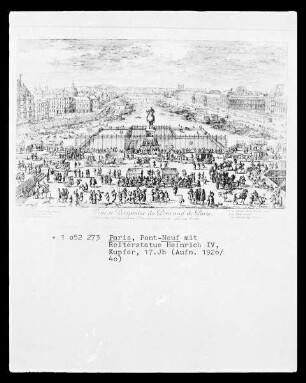 Paris, Pont-Neuf mit dem Reiterstandbild Heinrich IV.