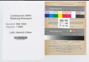 Entnazifizierung Heinrich Oskar Loth, geb. 02.01.1915 (Finanzinspektor)