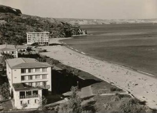 Bulgarien. Warna (Varna). Goldener Sand. Hotelbauten am Schwarzen Meer