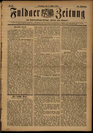 Ausgabe vom Dienstag, den 09. März 1897.