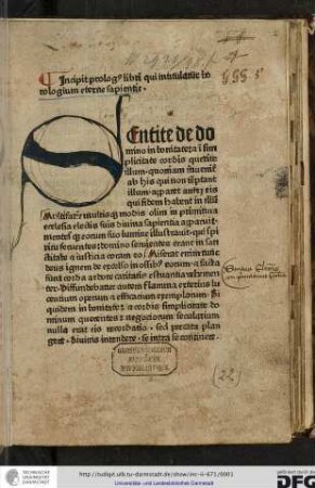 Horologium aeternae sapientiae