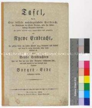 Nachdruck des Bremer Stadtrechts von 1433 und 1534 in plattdeutscher Sprache sowie des Bremer Bürgereids in deutscher Sprache