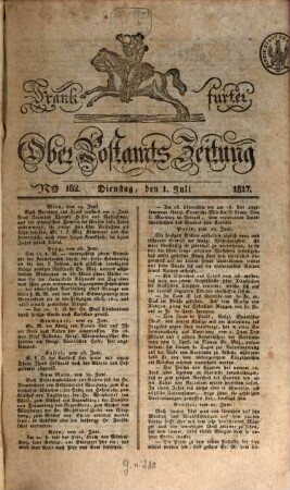 Frankfurter Ober-Post-Amts-Zeitung. 1817,7/12