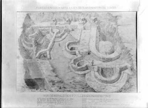 Tours, Ansicht der Ausgrabungen von Saint-Martin