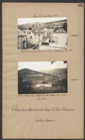 Urbeis, Schwarzberg u. Weißer See, Tal v. Pairis, Grenzkamm