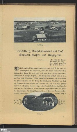 Heidelberg, Deutsch-Einsiedel mit Bad Einsiedel, Seiffen und Umgegend