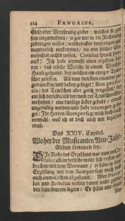 Das XXIV. Capitel. Woher der Musicanten Neu-Jahr-Gehen kommen sey.