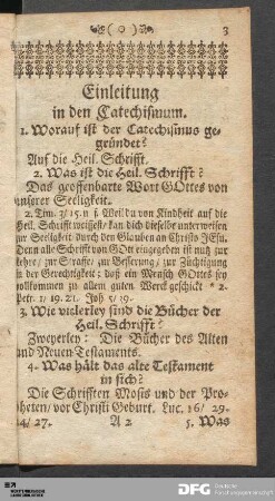 Einleitung in den Catechismum.