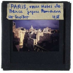 Paris, Panthéon,Paris, Hôtel de France