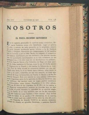 El poeta Ricardo Gutiérrez