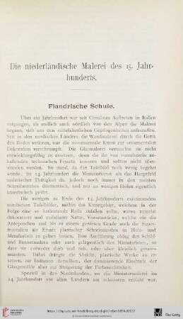 Die niederländische Malerei des 15. Jahrhunderts