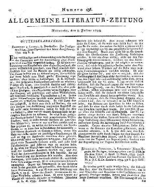 Der Prediger von Seiten seines Charakters und seiner Amtsführung. Frankfurt, Leipzig: Bayrhoffer 1793
