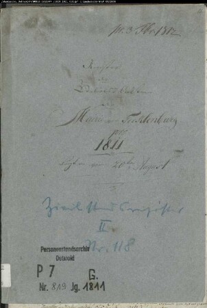Zivilstandsregister (G September 1811-Dezember 1811) der Munizipalität Tecklenburg. (Gemeinde: Tecklenburg, Kreis Tecklenburg)