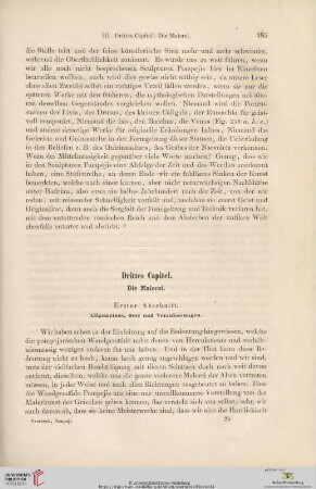 Drittes Capitel. Die Malerei
