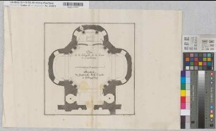 Ludwigsburg (Ludwigsburg) Baupläne des Schlosses 13. Hofkapelle 1727 o.M. 32 x 31 Druck: Jer. Wolff