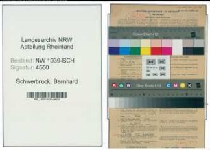 Entnazifizierung Bernhard Schwerbrock , geb. 28.10.1897 (Vermessungssekretaer)
