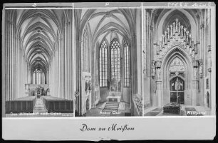 Meißen. Dom, Mittelschiff, Westportal, Hoher Chor