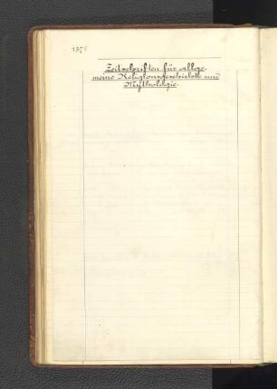 2. Zeitschriften für allgemeine Religionsgeschichte und Mythologie