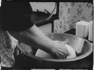 United States of America, Pennsylvania - Bread Baking in a Rural Household