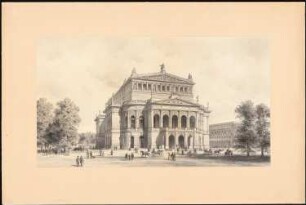 Neues Theater (Oper), Frankfurt/Main: Perspektivische Ansicht
