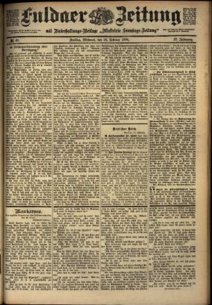 Ausgabe vom Mittwoch, den 28. Februar 1900.
