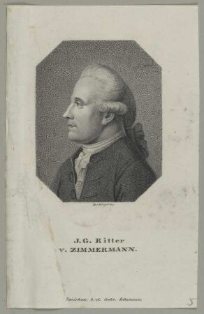 Bildnis des Johann Georg Ritter von Zimmermann
