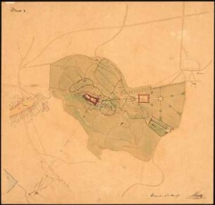 Schloss von Dr. Strousberg, Zbirow Umbau: Lageplan