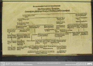 Die ein und dreysigste Stamm- und Verwandnis-Tafel. Mit Würtemberg, Hertzogen