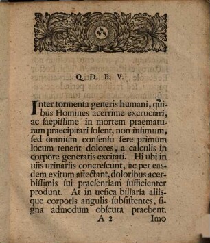 Dissertatio Inavgvralis Medica Qva Observationes Rarissimæ Calcvlorvm In Corpore Hvmano Generationem Illvstrantes