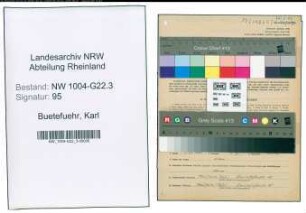 Entnazifizierung Karl Buetefuehr , geb. 27.05.1898 (Werkmeister)