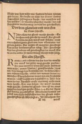 Von dem glauben und wercken