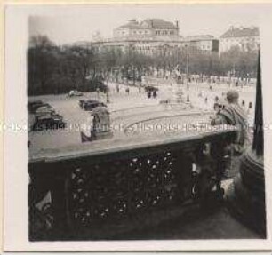 Wien, Blick vom Parlament aufs Burgtheater
