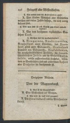 Dreizehnter Abschnitt. Von der Wappenkunst.