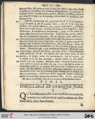 Corollaria ex utroque Jure
