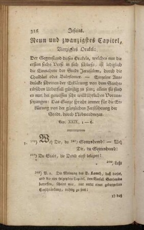 Neun und zwanzigstes Capitel, Vierzigstes Orakel