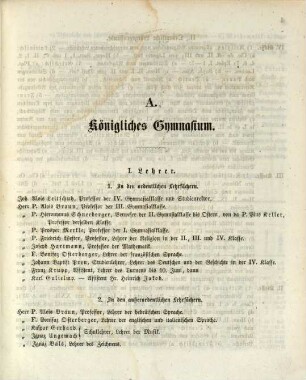 Jahresbericht der Königlich Bayerischen Studienanstalt zu Münnerstadt. 1863/64