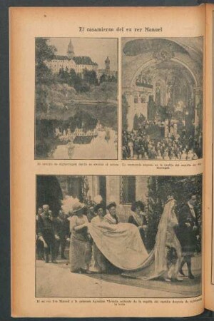El casamiento del ex rey Manuel