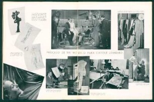 Proceso de un modelo para Carole Lombard