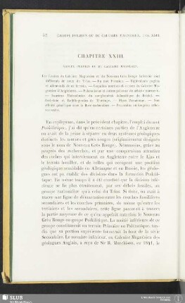 Chapitre XXIII. Groupe permien ou du calcaire magnésien