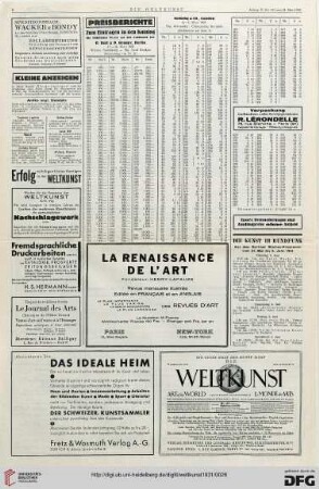 Nr. 22 (31. Mai 1931), S. 6: Preisberichte