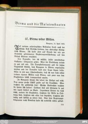 Birma und die Malaienstaaten