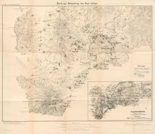 Karte zur Belagerung von Port Arthur