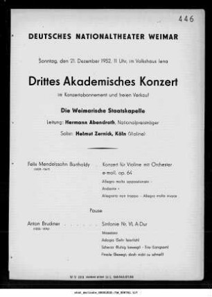 Drittes Akademisches Konzert