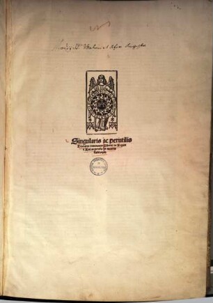 Singularis ac perutilis tractatus dominorum Alberici de Rosate & Baldi de perusio in materia statutorum