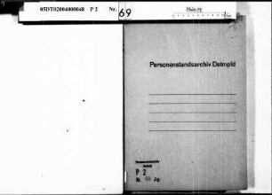Zivilstandsregister der Juden der Gemeinde Herlinghausen, Kreis Warburg (Originale und Duplikate) (GHT 1813-1822) (Gemeinde: Herlinghausen)