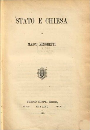 Stato e chiesa
