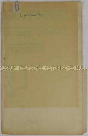 Mappe mit Abschriften von Dokumenten zur deutschen Luftwaffe - Sachkonvolut Nürnberger Prozesse (englisch)