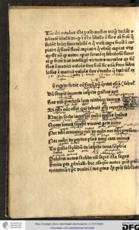 [D]um rigido fodit ore finium, dum queritat escam...