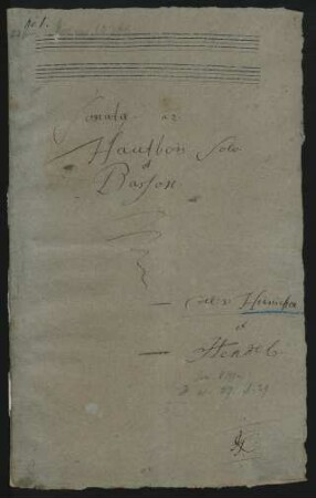 Sonaten; ob, fag; c-Moll; HauH 3.6; HWV deest