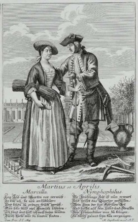 Monatsdarstellung: März und April